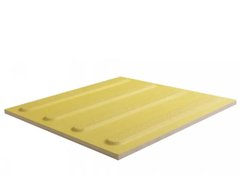 Тактильная плитка керамогранитная "полоса", 300х300х10 мм, желтая