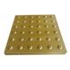 Тактильная напольная плитка, полимерпесчаная "конус", 330х330х30, желтая.