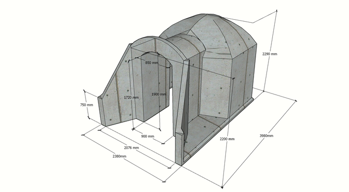 бетонний модуль revonia 4.5