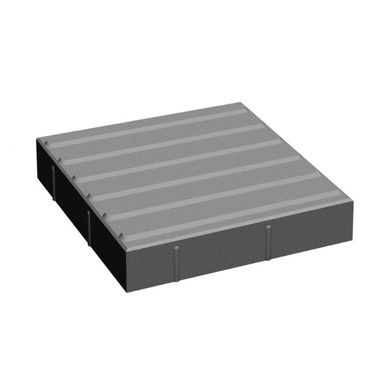 Тактильна плитка напольна бетона "шаблон руху" 300х300х60, біла