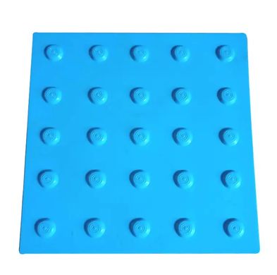 Тактильная напольная плитка полиуретановая пт 14 "конус", 300х300х3, синяя
