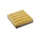 Тактильна плитка нанапольна бетона "полоса", 400х400х50, жовта
