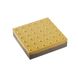 Тактильная напольная плитка бетонная "конус", 400х400х60, дсту - iso 23599:2017, желтая