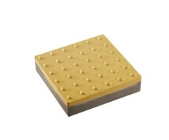 Тактильна плитка напольна бетона "шаблон уваги" 500х500х55, жовта
