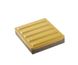 Тактильная напольная плитка бетонная "шаблон направляющий" 500х500х55, желтая