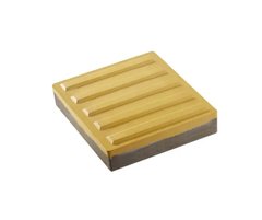 Тактильна плитка напольна бетона "шаблон направляючий" 500х500х60, жовта